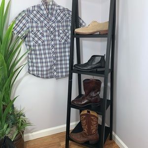 Arizona Western Style Opal Snaps short sleeve Size Medium